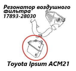 Фото запчасти резонатор воздушного фильтра Toyota Ipsum 2007 контрактная запчасть Запчасть резонатор воздушного фильтра Toyota Ipsum 2007