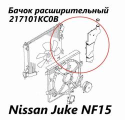Бачок расширительный Nissan Juke 2012