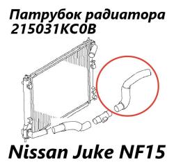 Фото запчасти патрубок радиатора Nissan Juke 2012 контрактная запчасть Запчасть патрубок радиатора Nissan Juke 2012