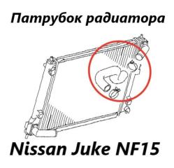 Фото запчасти патрубок радиатора Nissan Juke 2012 контрактная запчасть Запчасть патрубок радиатора Nissan Juke 2012