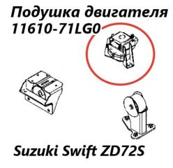 Подушка двигателя правая Suzuki Swift 2014 контрактная Подушка двигателя правая Suzuki Swift 2014