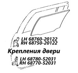 Запчасть петля двери задняя левая Toyota Succeed 2016