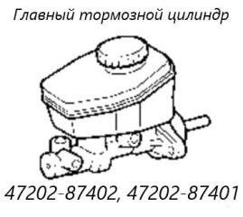 Запчасть главный тормозной цилиндр Daihatsu Terios 2004