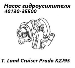 Запчасть насос гидроусилителя руля Toyota Land Cruiser Prado 1999