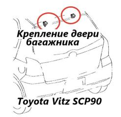 Петля двери багажника Toyota Vitz 2010 контрактная Петля двери багажника Toyota Vitz 2010