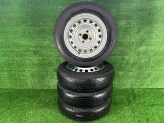 Комплект из 4-х Колесо летнее R14 / 155 / 80 Bridgestone V600 4x100 штамп. (б/у)