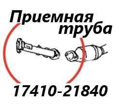 Запчасть приемная труба глушителя Toyota Corolla Axio 2015