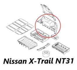 Обшивка багажника левая Nissan X-Trail 2012
