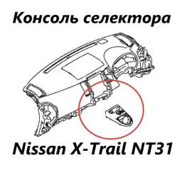 Консоль селектора АКПП Nissan X-Trail 2012