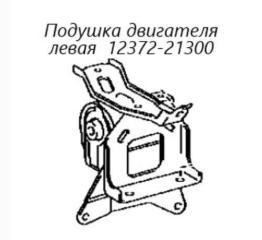 Запчасть подушка двигателя левая Toyota Ractis 2008