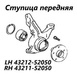 Ступица передняя правая Toyota Ractis 2008