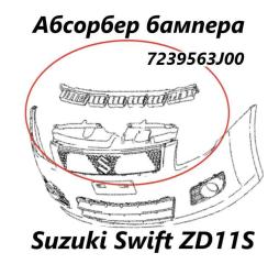 Абсорбер бампера передний Suzuki Swift 2008