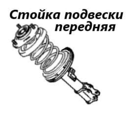 Запчасть стойка подвески передняя Toyota Corolla Runx 2004