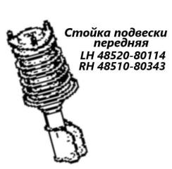 Запчасть стойка подвески передняя Toyota Corolla Fielder 2009