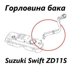 Горловина топливного бака Suzuki Swift 2010