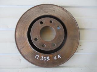 Диск тормозной передний вентилируемый Peugeot 308 2007-2011 Б/У Диск тормозной передний вентилируемый Peugeot 308 2007-2011