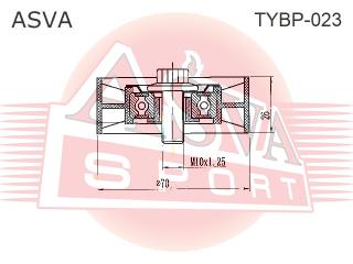 Ролик натяжной навесного оборудования TOYOTA HARRIER ACU35