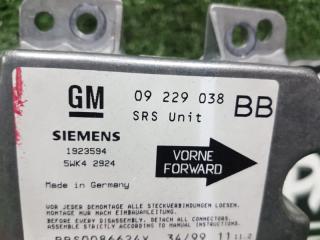Блок управления airbag OPEL CORSA S93 X12XE 09229038 3 ракурс