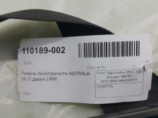 Ремень безопасности Opel Astra H 13181195, передний правый
