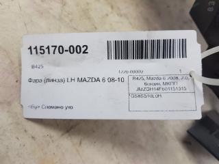 Фара Mazda Mazda 6 GS8S510L0H, левая