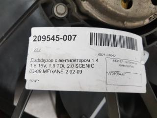 Диффузор с вентилятором Renault Scenic 7701054967 1.4 1.6 16V