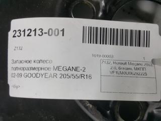 Запасное колесо полноразмерное GOODYEAR 205/55/R16 Renault Megane 8200026032