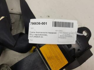 Ремень безопасности Mitsubishi Outlander 7000A436XA, передний правый