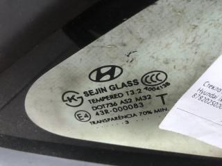 Стекло кузовное "форточка" Hyundai Ix35 2014 878202S000 ВНЕДОРОЖНИК 1.7, заднее правое