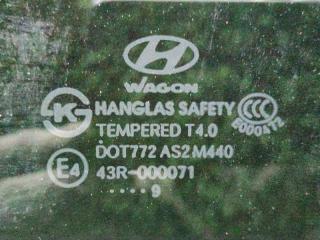 Стекло двери левое заднее HYUNDAI GRAND STAREX TQ 878104H010 5 ракурс