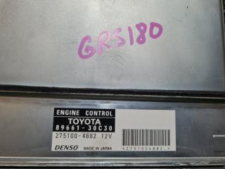 Блок управления двс TOYOTA CROWN GRS180 4GR-FSE 8966130C30 4 ракурс