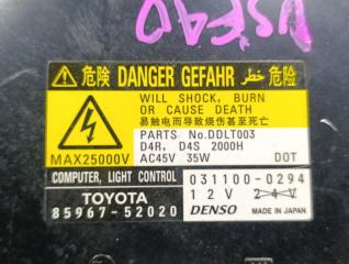 Блок ксенона LEXUS LS460 USF40 1UR-FSE 85967-52020 4 ракурс