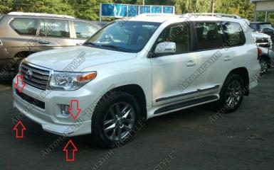 Губа передняя Land Cruiser 2012-2015 200