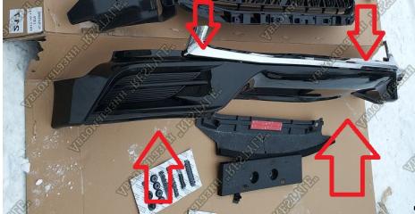 Губа передняя lexus LX570 LX450d 2015-2021