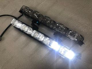 Запчасть ходовые огни на обвес modellista передние Toyota Land cruiser PRADO 2013-2017