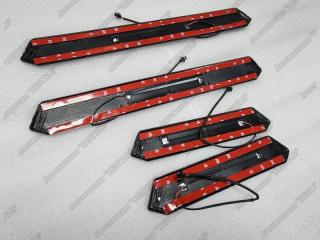 Накладки на пороги передние RAV4 2018-2022 AXAA54