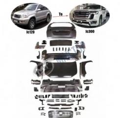 Рестайлинг комплект в Land cruiser 300 Toyota land cruiser prado 2002-2009