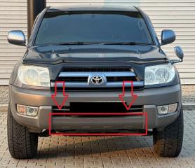 Запчасть накладка на бампер передняя TOYOTA HILUX SURF 2002-2005