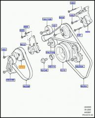 Запчасть шкив вентилятора охдаждения Land Rover Range Rover 2006