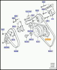 Натяжитель ремня генератора Land Rover Range Rover 2006 контрактная Натяжитель ремня генератора Land Rover Range Rover 2006