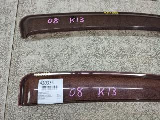 Ветровики комплект NISSAN MARCH K13 4 ракурс