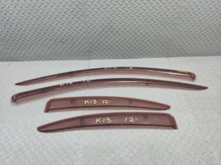 Ветровики комплект NISSAN MARCH K13 1 ракурс Ветровики комплект NISSAN MARCH K13 1 ракурс