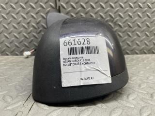 Зеркало левое переднее NISSAN MARCH K13 HR12DE 963021HH3C, KAT 3 ракурс
