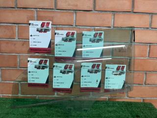 Стекло двери переднее левое Skoda Fabia