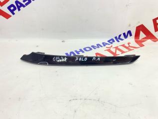 Фото запчасти накладка бампера передняя левая Volkswagen Polo 2015-2020 Б/У запчасть Запчасть накладка бампера передняя левая Volkswagen Polo 2015-2020