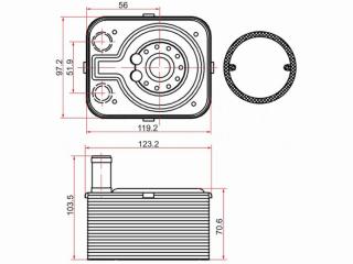 Запчасть радиатор масляный VOLKSWAGEN Golf 2003-2023