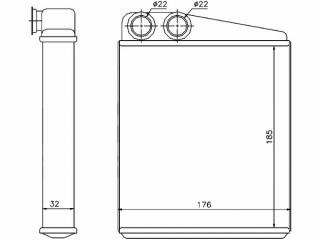 Запчасть радиатор печки AUDI A3 2003-2022