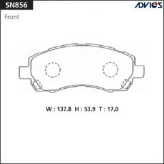Запчасть колодки тормозные передние SUBARU IMPREZA 1996-2000
