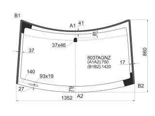 Запчасть стекло лобовое Suzuki Swift 2010-2016