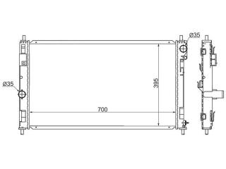 Запчасть радиатор охлаждения двигателя MERCEDES-BENZ S-Class 1998-2005