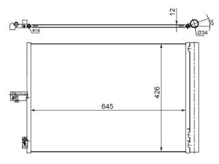 Запчасть радиатор кондиционера Mercedes-Benz E-Class 2009-2017
